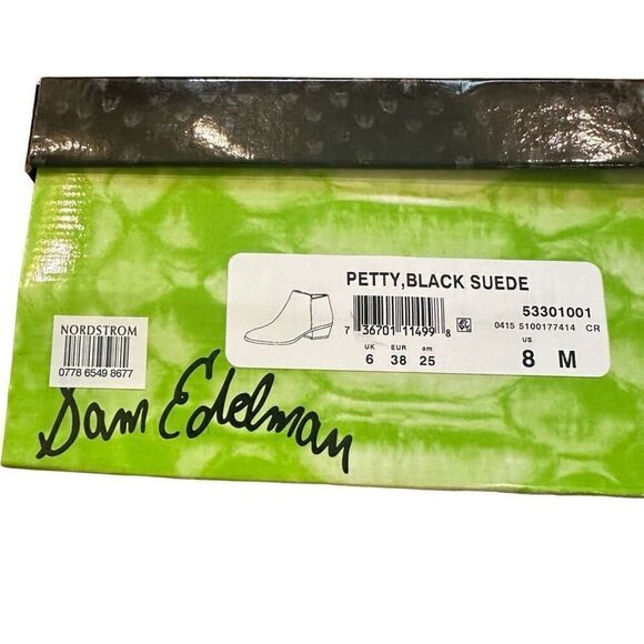 Sam Edelman Petty Black Suede booties - Picture 2 of 6